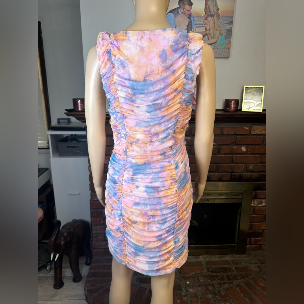 BCBGeneration Multicolor Ruched Mini Dress - Picture 6 of 6